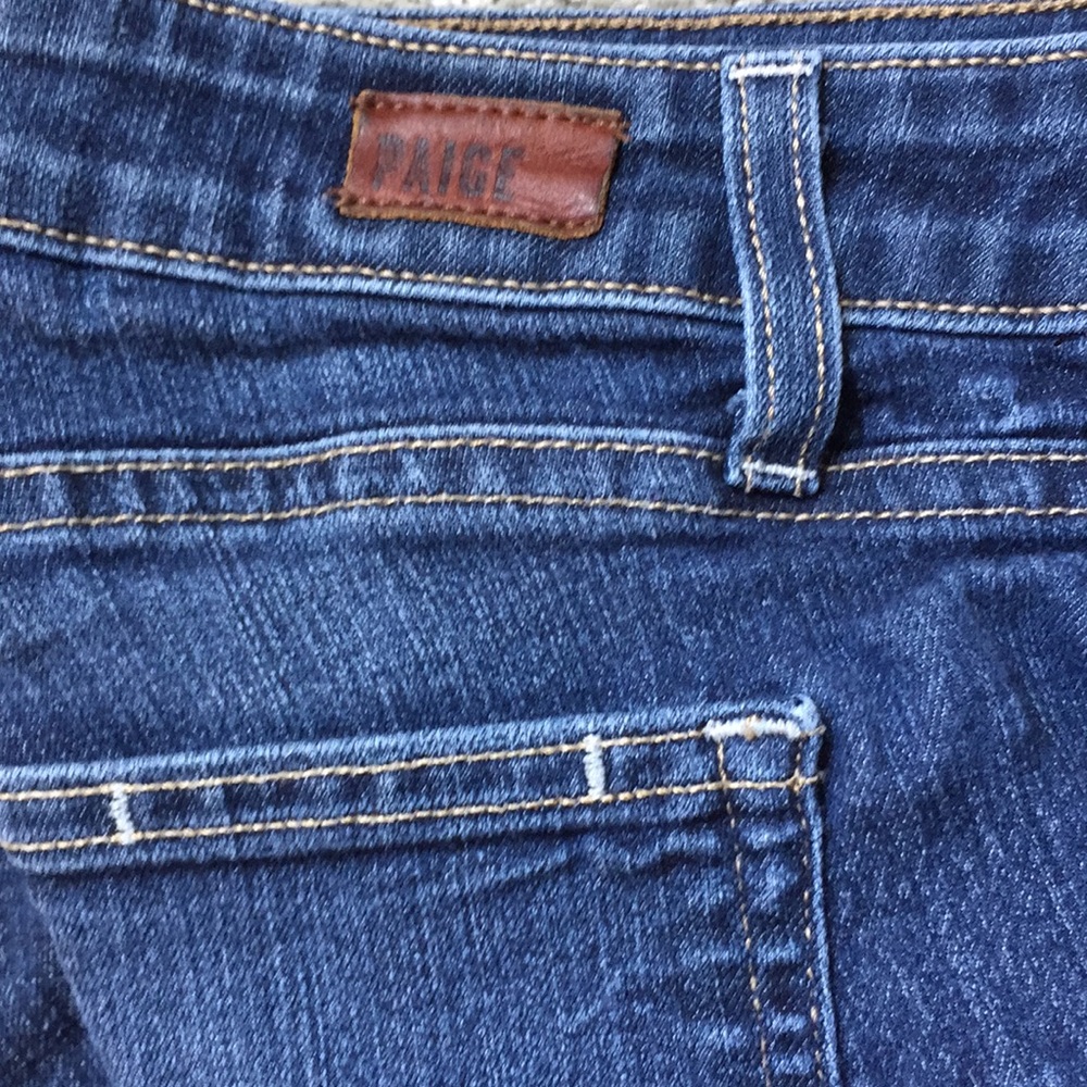 Blue Paige Kyle Crop Jeans